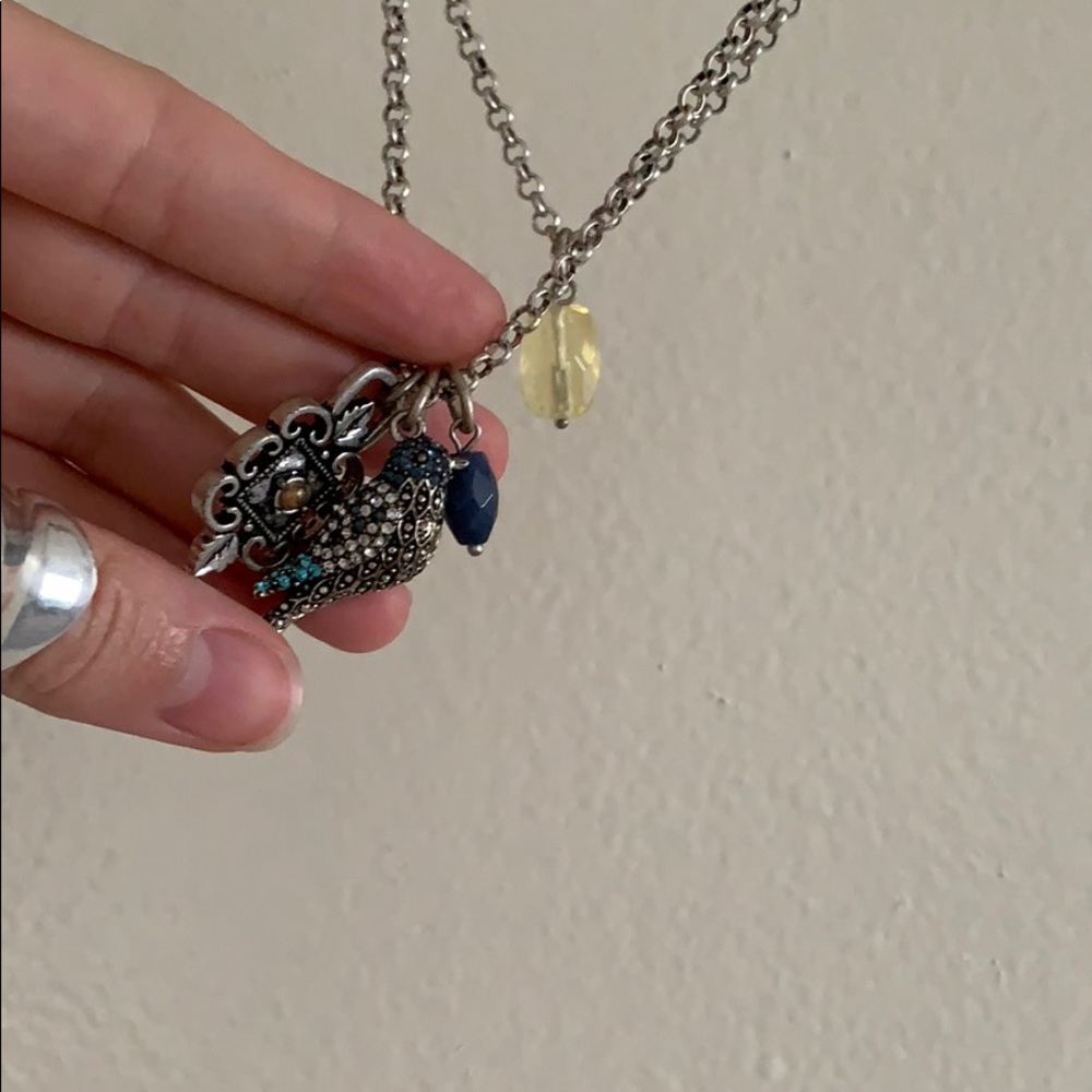 Lucky brand bohemian bird necklace